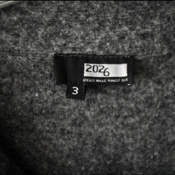 Deux Mill Vingt Six Grey Sweater Dress with Button - Picture 6 of 6